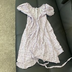 Hollisterwpurple mini skater wrap dress